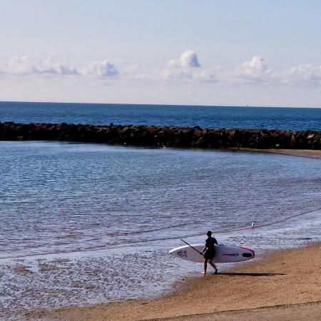 our sup meets the ocean