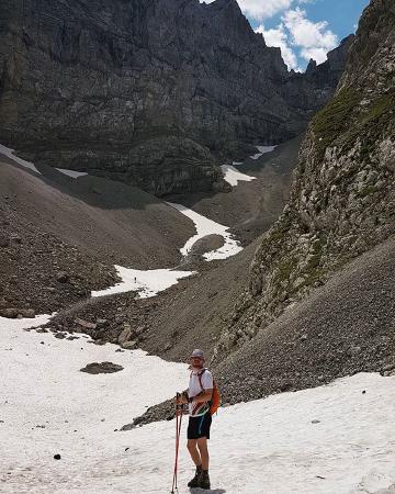 Mein Freund auf Schnee