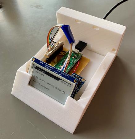 proto board installed in case