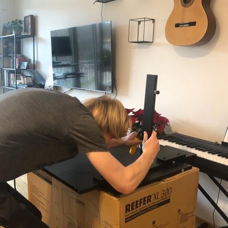 assembling the stand