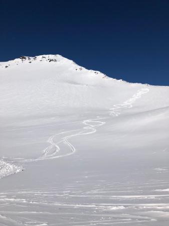 our lines on the southeast face of piz nair