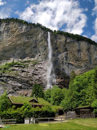 view from Lauterbrunnen campsite
