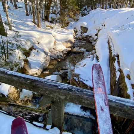 bridge assisted stream crossing